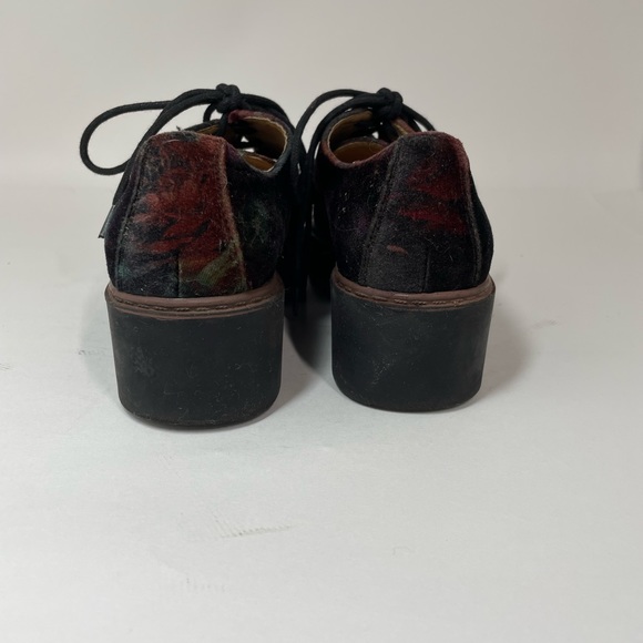 Creeper style velvet platform oxfords - Picture 3 of 4